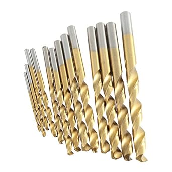 Generic 13pcs/set Mini Twist Drill Bit HSS Plating Titanium Saw Set Metric System Woodworking Metal Platic Drilling Tools High Quty
