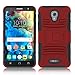 Alcatel Fierce 4/ Allura Case/Pop 4 Plus Case, Elegant Choise Hybrd Armor Holster Kickstand Full Body Protective Case Cover with Belt Clip for Alcatel Fierce 4 / Allura/Pop 4 (Red/Black)
