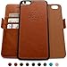Dreem iPhone 6/6s Wallet Case with Detachable SlimCase, Fibonacci Luxury Series, Vegan Leather, RFID Protection, 2-Way Stand, Gift Box - Caramel Brown