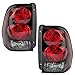 Brock Aftermarket Replacement Driver Left Passenger Right Tail Light Assembly Set Compatible With 15131578 15131579