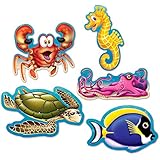 Beistle 54709 Mini Under The Sea Cutouts, 5