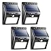 Habor Solar Lights 20 LED Wireless Motion Sensor Waterproof Outdoor Light for Patio, Deck, Yard, Garden, Fence, Driveway (4 Pack)