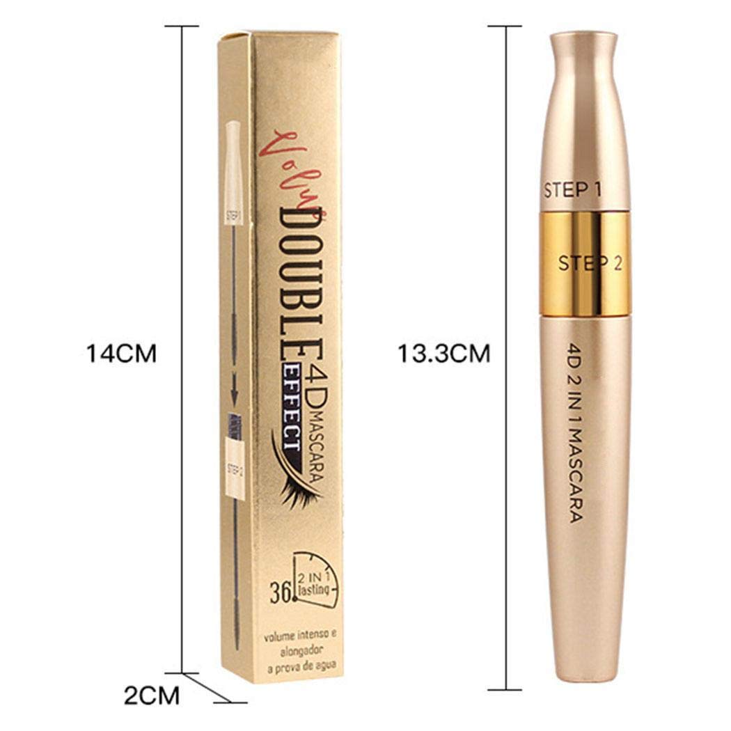 Dadiku Waterproof Mascara Lasting Thick Curling Eyelash Double Head Mascara Mascaras