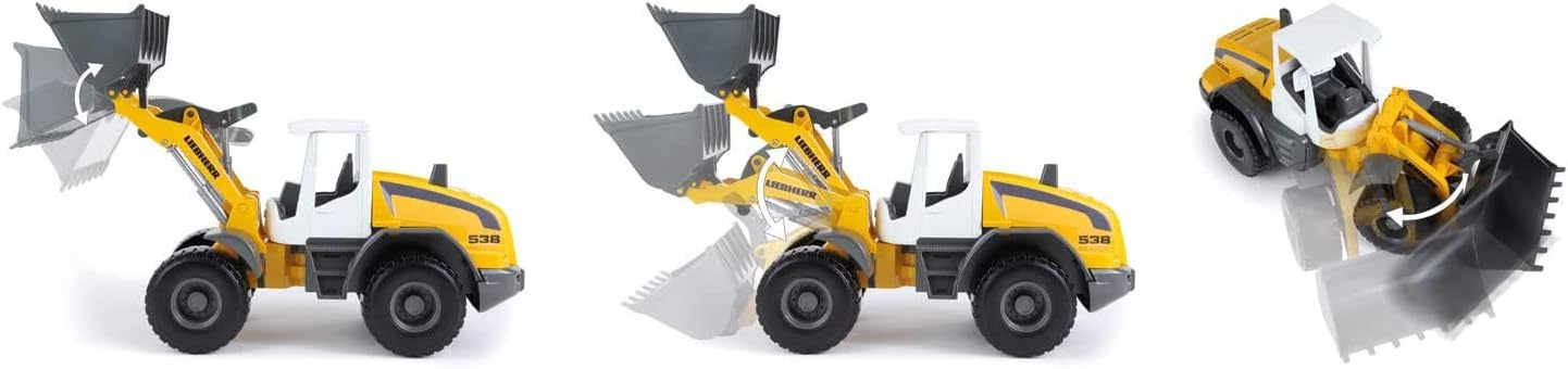 Lena Worxx Liebherr L538 Litronic Wheel Loader, 48 cm, Realistic Construction Site Vehicle - Image 4