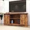 Rainbow Sophia TV Stand for TVs Up to 65 Inch, Modern Farmhouse Wood Storage Cabinet with Sliding Barn Doors and…