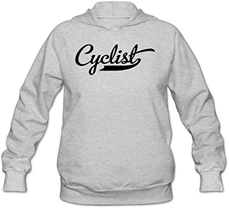 LiYingsong Women's Vintage Cycling Hoodies Sweatshirt XL Ash