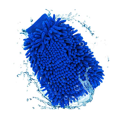 Manfiter Detailing Brush Set, Auto Detail Brush Set with a Car Wash Mitt and 2 pack Car Air Vent Duster for Car Motorcycle Automotive Cleaning Wheels, Dashboard, Interior, Exterior, Leather, Air Vents - Thumbnail 5
