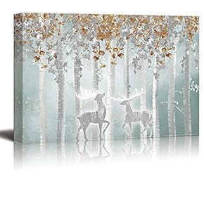 Mystical Forest Elk - Canvas Art