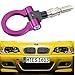 DEWHEL JDM Aluminum Track Racing Front Rear Bumper Car Accessories Auto Trailer Ring Eye Towing Tow Hook Kit Purple for BMW 1 3 5 Series X5 X6 E36 E39 E46 E82 E90 E91 E92 E93 E70 E71 Mini Cooper
