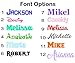 Name or Word Decal Sticker for Tumblers, Water Bottles, Car Windows, Laptops - Gloss Colors or Glitter Vinyl Letters Die Cut