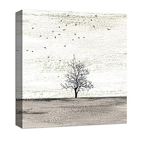 Canvas Wall Art Abstract Blackground Tree...