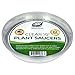 Plant Saucers (Pack of 10) - 10” Clear Durable Plant Saucer for Indoor & All-Weather Outdoor Use - Catch Dirt & Water from Plant Pots to Stop Messes & Stains in Your Home & Garden