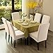 TOYABR Stretch Universal Dining Chair Cover with Skirt, Furniture Protector Covers Chair Slipcovers Sets for Dining Room Hotel Ceremony Banquet Wedding Party