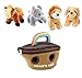 Animal House Noah's Ark Plush Animals Sound Toys with Carrier | Plush Animal Toy Baby Gift | Toddler Gift