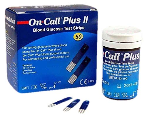 50 On Call Plus II Blood Glucose Test Strips