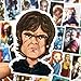100pcs Game of Thrones Stickers Laptop Computer Bedroom Wardrobe Car Skateboard Motorcycle Bicycle Mobile Phone Luggage Guitar DIY Decal (Game of Thrones 100)