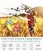 Aubllo Flying Ball Kids Toys UFO Heli Ball RC Flying Drone Rechargeable LED Transparent Color Flying Toy Helicopter Christmas Stocking Gifts Toys for Boys Girls Teens Adults for Indoor Outdoor Games