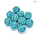 JiaUfmi 10 Pieces/Set Rattan Wicker Ball Decoration Ornaments Wedding Christmas Party Table Desk Garden Hanging Decoration,Blue,5cm