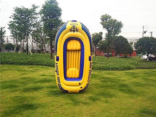 Hfjkdスイミングプール 正規逆輸入品 厚いpvc素材インフレータブルフィッシングボートインフレータブルボートオール とプラスチック製のカヤックフィッシングボート