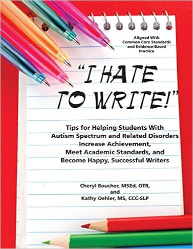 I Hate To Write Tips For Helping Students With Autism Spectrum