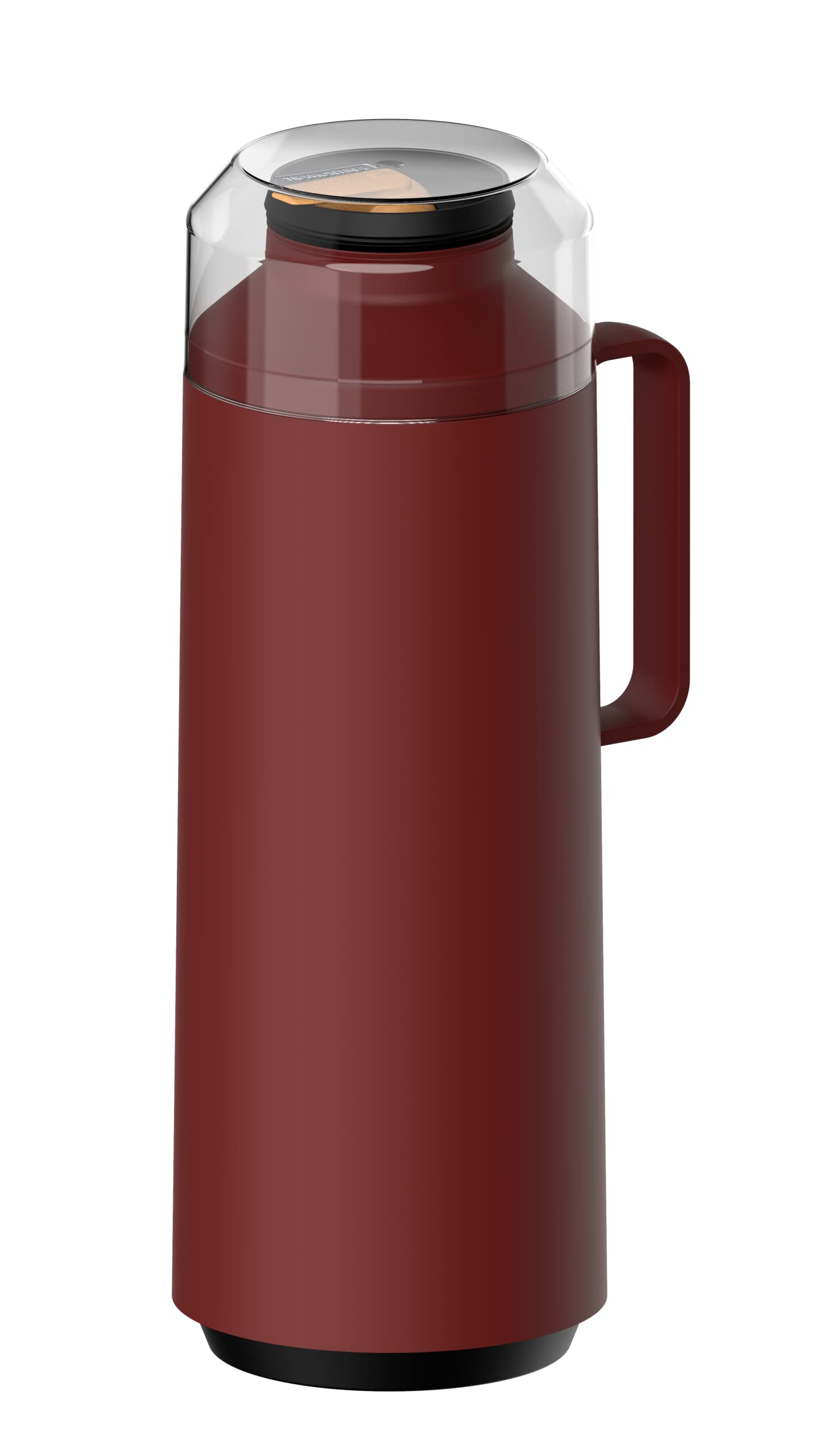 Tramontina Thermal Flask with Cup Lid and Interior Glass Container (Red, 1.0l)