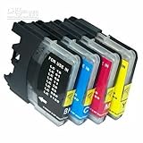 25 Pack Brother Compatible LC 61 10 -Black / 5 Cyan / 5 Magenta / 5 Yellow ink