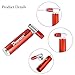 DEEMOUNT Bike Pump Bicycle CO2 Inflator with Cartridge Storage Canister for Presta and Schrader - Bicycle Tire Pump for Road and Mountain Bikes Basketball Football - No CO2 Cartridges Included