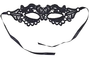 GENERIC Black Lace Mask Sexy Masquerade Eye Face Eyemask Women Party Halloween Hot - Masquerade Ball Mask for Costume Party Cosplay, Soft and Gentle
