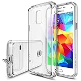 Galaxy S5 Mini Case - Ringke FUSION [All New Dust Free Cap & Drop Protection][CLEAR] Premium Clear Back Shock Absorption Bumper Hard Case w/Free HD Screen Film for Samsung Galaxy S5 Mini