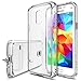 Galaxy S5 Mini Case - Ringke FUSION [All New Dust Free Cap & Drop Protection][CLEAR] Premium Clear Back Shock Absorption Bumper Hard Case w/Free HD Screen Film for Samsung Galaxy S5 Mini