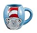 Vandor Dr. SeussThe Cat in the Hat 18 oz Oval Ceramic Mug, Blue, Red, and White
