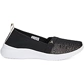 PUMA Womens Adelina Shine Slip On Sneakers Shoes Casual - Black