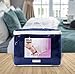 Utopia Bedding Fleece Blanket Queen Size Navy Soft Cozy Sateen Bed Blanket Microfiber