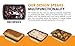 13 x 9” Rectangular Baking Pans Quick Release Bakeware Tray Brownie Loaf Pan with Nonstick Coating Round Edges Heatproof Stainless Steel for Beginners Professionals - eBook Included