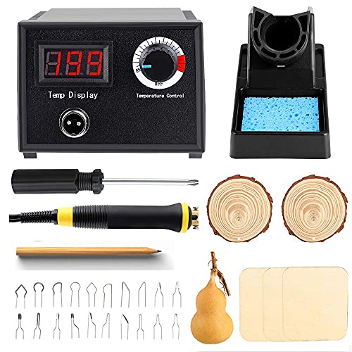 Viiart Upgraded Wood Burning Kit Temperature Adjustable Pyrography