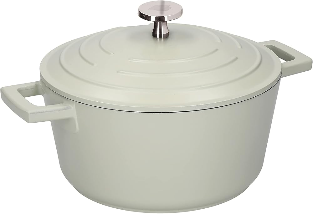 MasterClass Medium Casserole Dish with Lid 5 Litre 28 cm Mint