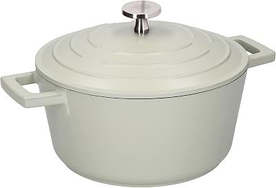 MasterClass Medium Casserole Dish with Lid 5 Litre 28 cm Mint