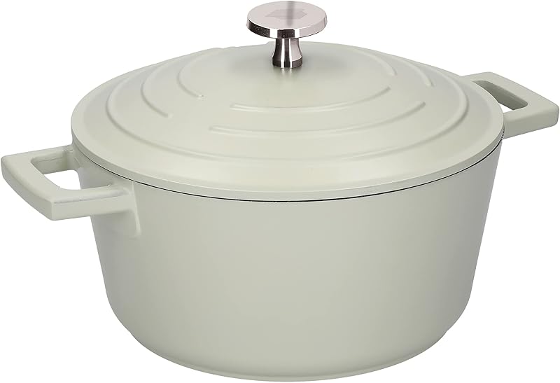 MasterClass Medium Casserole Dish with Lid 5 Litre 28 cm Mint