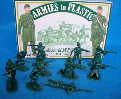 plastic civil war toy soldiers