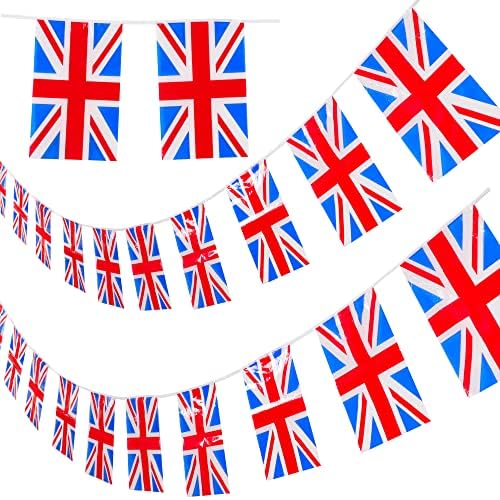 Toyland® 4 Metre Union Jack PVC Bunting 11 Flags Perfect For British Celebrations -British Party Decorations