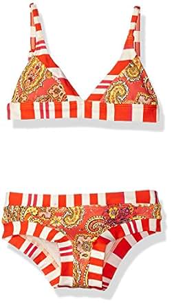 OndadeMar 3PC bikini swimsuit aqua orange pink 6, 8 10 lot