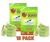 Mosquito Guard Repellent Bands / Bracelets (10 Pack) 100% All Natural, Citronella, Lemongrass Oil, Non Toxic and DEET FREE. Bug and Insect Repellent