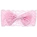 Zapire 8pcs Lace Bows Baby Headbands for Baby Girl Headbands Hair Accessories - Soft Elastic Flower Bows Hair Band (8pc Lace Bow)