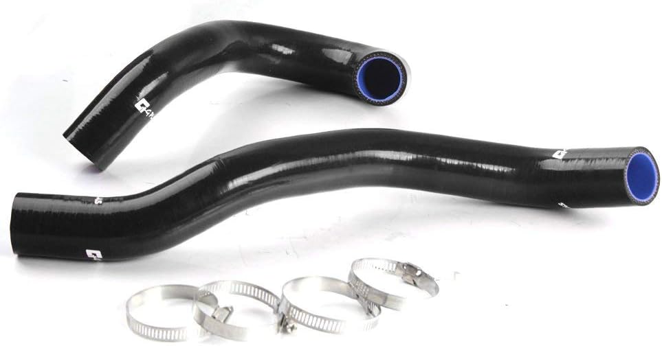 Silicone Radiator Hose & Clamps Kit Black For FORD F100