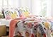 Greenland Home Watercolor Dream Quilt Set, 2-Piece Twin, White