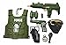 Military Friction Combat Force 10 Piece Boys Toys Playset, Boys Action Playset w/ Friction Gun , Watch , Mask , Army Vest , Tags & Accessories , Kids Military Costume , Army Costume for Kids