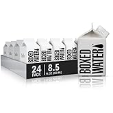 Boxed Water Purified Water, Plant-Based Cartons, 8.5 Oz, 24-Pack | No Added Minerals, 100% Recyclable &amp; Reusable Plant-Based Material, More Sustainable than Premium Plastic and Aluminum Cans