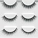 Urbun 3 Pairs Luxurious Real Mink 3D Eyelashes Natural Volume Cross Thick False Eyelashes