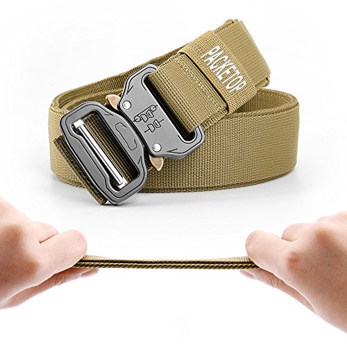 Packetop Tactical Belt Nylon Belt for Men Gun Belts for Concealed