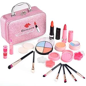 balnore Kinderschminke Set Mädchen 21 Stücke Waschbar Schminkset Kinder mit Schminkkoffer Mädchen Makeup Set Kosmetik…